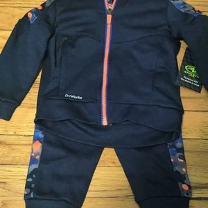 Boys blue camo athletic sweatsuit